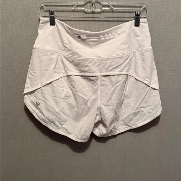 lululemon Women's Speed Up High-Rise Lined Short Size 8 White - Picture 3 of 3